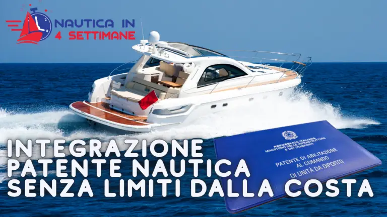 Integrazione patente nautica senza limiti dalla costa