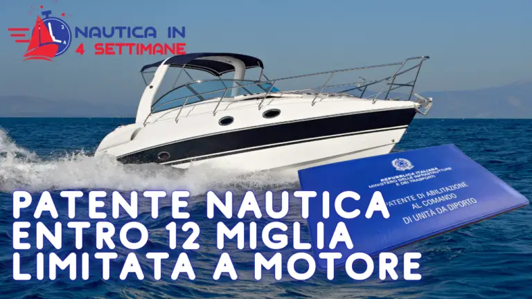 Patente nautica senza limiti a motore