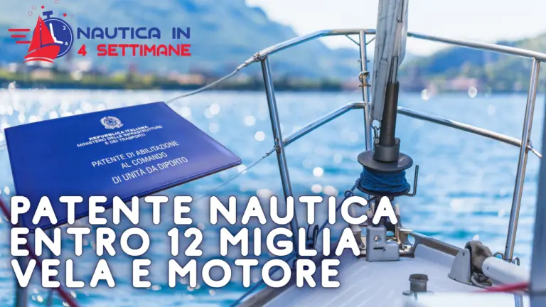 Patente Nautica entro 12 miglia vela e motore