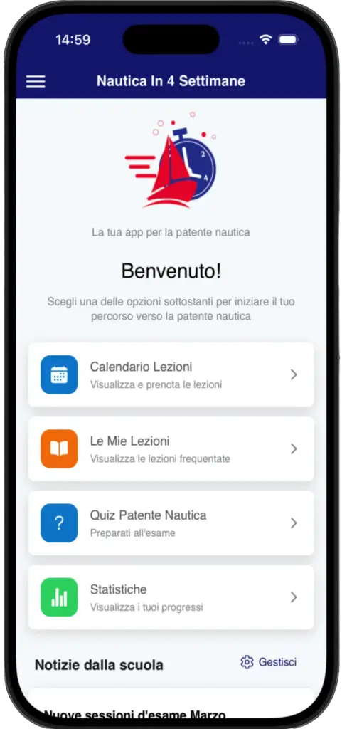 Applicazione iOS Android per la