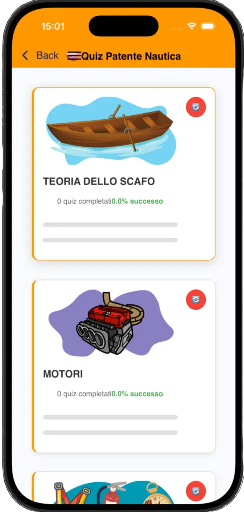 App per quiz patente nautica